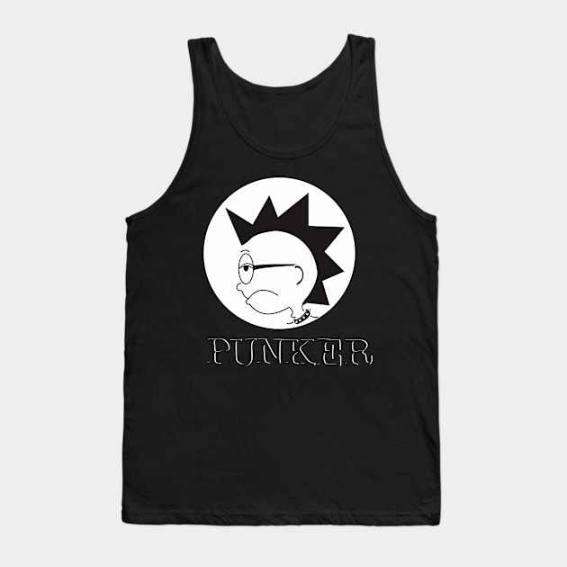 Funny Punker Tank Top by radeckari25